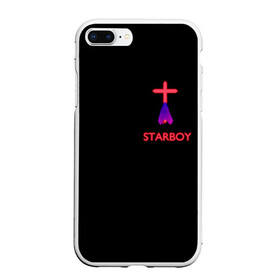 Чехол для iPhone 7Plus/8 Plus матовый с принтом STARBOY - The Weeknd в Екатеринбурге, Силикон | Область печати: задняя сторона чехла, без боковых панелей | blinding lights | music | pop | star boy | the weekend | the weeknd | музыка | уикенд