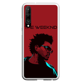 Чехол для Honor P30 с принтом the weeknd в Екатеринбурге, Силикон | Область печати: задняя сторона чехла, без боковых панелей | blinding lights | music | pop | star boy | the weekend | the weeknd | музыка | уикенд