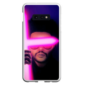 Чехол для Samsung S10E с принтом The Weeknd - Blinding Lights в Екатеринбурге, Силикон | Область печати: задняя сторона чехла, без боковых панелей | blinding lights | music | pop | star boy | the weekend | the weeknd | музыка | уикенд