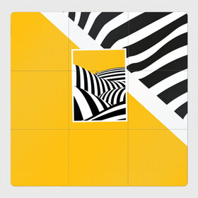 Магнитный плакат 3Х3 с принтом Крути педали в Екатеринбурге, Полимерный материал с магнитным слоем | 9 деталей размером 9*9 см | велосипед | велосипедист | жизнь | зебра | иллюстрации | линейка | полоса | полосы | со смыслом | тренды | черно белый