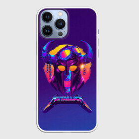 Чехол для iPhone 13 Pro Max с принтом Metallica Neon в Екатеринбурге,  |  | Тематика изображения на принте: alternative | metalica | metall | metallica | music | rock | альтернатива | джеймс хэтфилд | металика | металл | металлика | музыка | рок