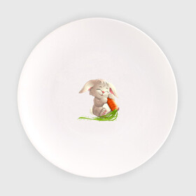 Тарелка с принтом Солнышко с морковкой в Екатеринбурге, фарфор | диаметр - 210 мм
диаметр для нанесения принта - 120 мм | животное | зайчик | заяц | зверь | кролик | морковка | пушистый | серый зайка | уши | хвост