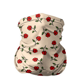 Бандана-труба 3D с принтом Прованс из роз в Екатеринбурге, 100% полиэстер, ткань с особыми свойствами — Activecool | плотность 150‒180 г/м2; хорошо тянется, но сохраняет форму | flowers | girls | red roses | roses | vintage | букет | бутоны | винтаж | девушкам | женщинам | красные розы | красные цветы | листья | нарисованные цветы | подарок | природа | прованс | розы | узор | цветочный принт