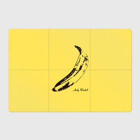 Магнитный плакат 3Х2 с принтом Энди Уорхол - Банан в Екатеринбурге, Полимерный материал с магнитным слоем | 6 деталей размером 9*9 см | andy warhol | warhol | банан | желтый | картина | уорхол | энди уорхол | эндрю уорхол