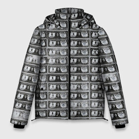 Мужская зимняя куртка 3D с принтом Энди Уорхол 200 $-ых банкнот в Екатеринбурге, верх — 100% полиэстер; подкладка — 100% полиэстер; утеплитель — 100% полиэстер | длина ниже бедра, свободный силуэт Оверсайз. Есть воротник-стойка, отстегивающийся капюшон и ветрозащитная планка. 

Боковые карманы с листочкой на кнопках и внутренний карман на молнии. | 200 банкнот | 200 долларов | 200 долларовых | 200 купюр | andy warhol | warhol | картина | уорхол | энди уорхол | энди уорхол 200 долларовых банкнот | эндрю уорхол