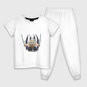 Детская пижама хлопок с принтом Хашибира в Екатеринбурге, 100% хлопок |  брюки и футболка прямого кроя, без карманов, на брюках мягкая резинка на поясе и по низу штанин
 | anime | kimetsu no yaiba | аниме | анимэ | камадо | клинок рассекающий демонов | незуко камадо | таджиро