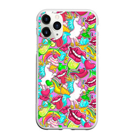 Чехол для iPhone 11 Pro матовый с принтом Губы фреш в Екатеринбурге, Силикон |  | губки | губы | единорог | зубы | коктейль | корона | краски | пирог | пирожное | поцелуй | радуга | разводы | розовый | сердце | сочный | туфли | улыбки | фрукты | цвет | цвета | язык