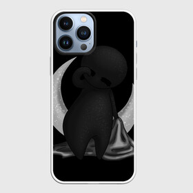 Чехол для iPhone 13 Pro Max с принтом Соня в Екатеринбурге,  |  | black | dark | dream | gothic | gray | monochrome | moon | mork2028 | night | shadow | sleep | sleepy | готический | луна | месяц | монохромный | морк2028 | ночь | серый | сон | сонливость | сонный | тень | тьма | чёрно белый | чёрный