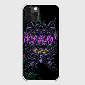 Чехол для iPhone 12 Pro с принтом MALEVOLENT / ANGRY DOG в Екатеринбурге, силикон | область печати: задняя сторона чехла, без боковых панелей | angry dog | готический | дог | животные | зверь | злая собака | зубы | клыки | монстр | оскал | пасть | пес | челюсть