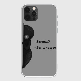 Чехол для iPhone 12 Pro Max с принтом За шкафом в Екатеринбурге, Силикон |  | black | black and white | dark | gothic | gray | monochrome | mork2028 | shadow | готический | монохромный | морк2028 | серый | тёмный | тень | тьма | чёрно белый | чёрный