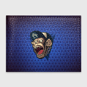 Обложка для студенческого билета с принтом Monkey в Екатеринбурге, натуральная кожа | Размер: 11*8 см; Печать на всей внешней стороне | арт | графика | животные | звери | обезьяна