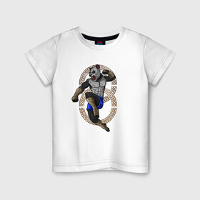 Детская футболка хлопок с принтом Тайская панда в Екатеринбурге, 100% хлопок | круглый вырез горловины, полуприлегающий силуэт, длина до линии бедер | боец | бой | иллюстрация | муай тай | тайский бокс