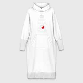 Платье удлиненное хлопок с принтом Будь спок и люби Тимура в Екатеринбурге,  |  | hearts | keep calm and | love | будь спок и люби тимура | любите | любовь | сердца | сохраняйте | спокойствие | тимур
