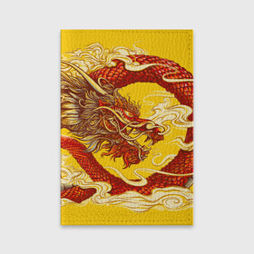 Обложка для паспорта матовая кожа с принтом Китайский Дракон, China Dragon в Екатеринбурге, натуральная матовая кожа | размер 19,3 х 13,7 см; прозрачные пластиковые крепления | Тематика изображения на принте: chinese dragon | dhina dragon | dragon | азиатский дракон | восточный дракон | дракон | китайские драконы | китайский дракон | красный дракон | традиционный китайский дракон | японский дракон