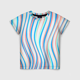 Детская футболка 3D с принтом Морская Лагуна! в Екатеринбурге, 100% гипоаллергенный полиэфир | прямой крой, круглый вырез горловины, длина до линии бедер, чуть спущенное плечо, ткань немного тянется | гавайи. | море | океан | отдых | пляж | спокойствие | штиль