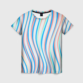 Женская футболка 3D с принтом Морская Лагуна! в Екатеринбурге, 100% полиэфир ( синтетическое хлопкоподобное полотно) | прямой крой, круглый вырез горловины, длина до линии бедер | гавайи. | море | океан | отдых | пляж | спокойствие | штиль