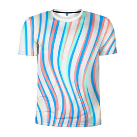 Мужская футболка 3D спортивная с принтом Морская Лагуна! в Екатеринбурге, 100% полиэстер с улучшенными характеристиками | приталенный силуэт, круглая горловина, широкие плечи, сужается к линии бедра | гавайи. | море | океан | отдых | пляж | спокойствие | штиль