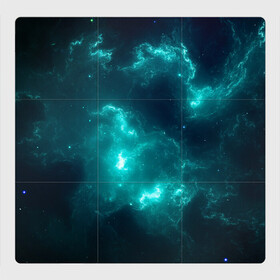 Магнитный плакат 3Х3 с принтом Галактическое сияние в Екатеринбурге, Полимерный материал с магнитным слоем | 9 деталей размером 9*9 см | арт | галактика | иллюстрация | млечный путь | сияние