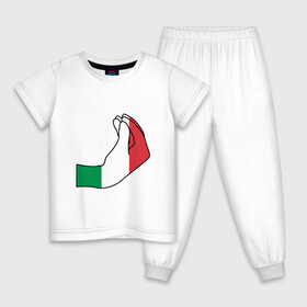 Детская пижама хлопок с принтом Италия в Екатеринбурге, 100% хлопок |  брюки и футболка прямого кроя, без карманов, на брюках мягкая резинка на поясе и по низу штанин
 | among us impasta | italy | италия | италияфинал | че2021 | чемпионевропы