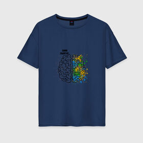 Женская футболка хлопок Oversize с принтом Синк Эбаут Ит в Екатеринбурге, 100% хлопок | свободный крой, круглый ворот, спущенный рукав, длина до линии бедер
 | алгебра | арт | геометрия | краски | математика | мем | мозги | прикол. | учителю