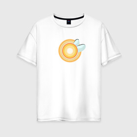Женская футболка хлопок Oversize с принтом Фея в Екатеринбурге, 100% хлопок | свободный крой, круглый ворот, спущенный рукав, длина до линии бедер
 | fairy | terraria | моб | террария | фея