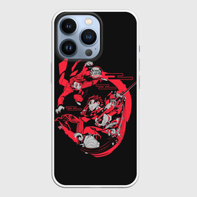 Чехол для iPhone 13 Pro с принтом Клинок в действии в Екатеринбурге,  |  | anime | kamado | kimetsu no yaiba | аниме | анимэ | камадо | клинок рассекающий демонов