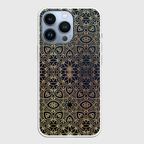 Чехол для iPhone 13 Pro с принтом ПерсидСкие Узоры в Екатеринбурге,  |  | абстракция | золотистая | золото | узор | узоры