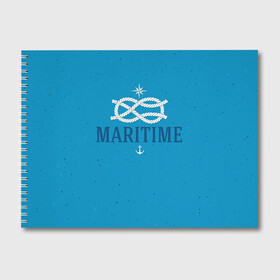 Альбом для рисования с принтом Морской ВМФ в Екатеринбурге, 100% бумага
 | матовая бумага, плотность 200 мг. | Тематика изображения на принте: веревка | вмф | волна | море | морской | моряк | океан | профессия | узел | якорь