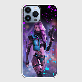 Чехол для iPhone 13 Pro Max с принтом CYBERPUNK 2077 NEON | КИБЕРПАНК НЕОН (Z) в Екатеринбурге,  |  | cd project red | cyberpunk 2077 | demon | keanu reeves | samurai | smile | vi | арасака | ви | демон | киану ривз | киберпанк 2077 | найт сити | самураи | смайл