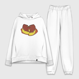 Женский костюм хлопок Oversize с принтом Wu Tang Cookie в Екатеринбурге,  |  | black | cream | gza | hip hop | method man | music | new york | odb | old school | rap | rza | wu tang | wu tang clan | аудио | винил | ву тэнг | граффити | диджей | кассета | микрофон | музыка | нью йорк | пластинка | рэп | рэпер | хип хоп