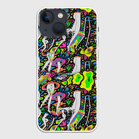 Чехол для iPhone 13 mini с принтом Психоделика   Абстракция в Екатеринбурге,  |  | pop art | абстракция | арт | геометрия | девушка | космос | круги | ноги | психоделика