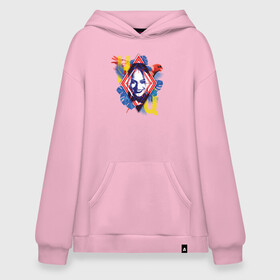 Худи SuperOversize хлопок с принтом Harley Quinn в Екатеринбурге, 70% хлопок, 30% полиэстер, мягкий начес внутри | карман-кенгуру, эластичная резинка на манжетах и по нижней кромке, двухслойный капюшон
 | dc | harley quinn | squad | suicide squad | vdkarsvet | миссия навылет | отряд | харли квинн