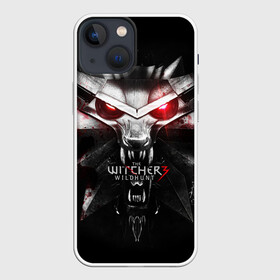Чехол для iPhone 13 mini с принтом THE WITCHER LOGO в Екатеринбурге,  |  | logo | the witcher | ведьмак | зе витчер | игра | компьютерная игра | лого | логотип