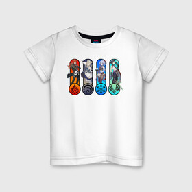 Детская футболка хлопок с принтом GENSHIN IMPACT (HEROS) в Екатеринбурге, 100% хлопок | круглый вырез горловины, полуприлегающий силуэт, длина до линии бедер | Тематика изображения на принте: anime | game | genshin | genshin impact | impact | аниме | игра