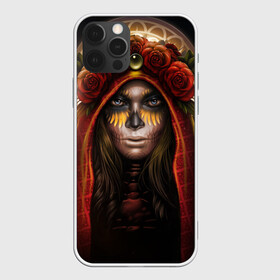 Чехол для iPhone 12 Pro Max с принтом ЦветоЧная Богиня в Екатеринбурге, Силикон |  | богиня | девушка | розы | цветы | шаманка