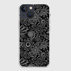 Чехол для iPhone 13 mini с принтом Garden в Екатеринбурге,  |  | классика | растения | спокойствие | узор | цветы
