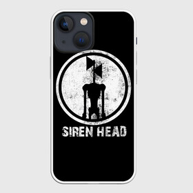 Чехол для iPhone 13 mini с принтом СИРЕНОГОЛОВЫЙ ЧБ в Екатеринбурге,  |  | siren head | игра | монстр | сиреноголовый | существо | хоррор