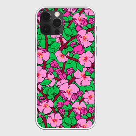 Чехол для iPhone 12 Pro Max с принтом Цветы Сакуры, Sakura в Екатеринбурге, Силикон |  | cherry | flowers | japan | pink | sakura | summer | азия | бутоны | вишня | девушкам | деревья | лепестки | лето | листья | нарисованные цветы | природа | розовые цветы | сад | сакура | сакура вишня | сакура цветок