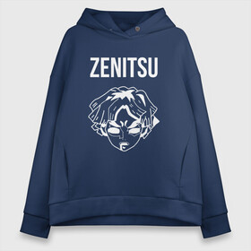 Женское худи Oversize хлопок с принтом ZENITSU | DEMON SLAYER KIMETSU NO YAIBA (Z) в Екатеринбурге, френч-терри — 70% хлопок, 30% полиэстер. Мягкий теплый начес внутри —100% хлопок | боковые карманы, эластичные манжеты и нижняя кромка, капюшон на магнитной кнопке | demon slayer | kimetsu no yaiba | slayer | zenitsu | зенитцу | зеницу | клинок рассекающий демонов | шинобу кочо