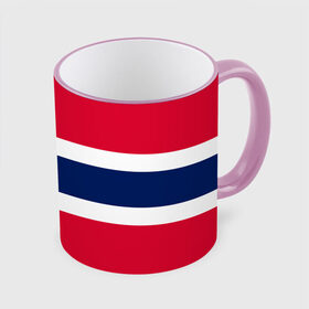 Кружка с полной запечаткой с принтом Норвегия | Флаг Норвегии в Екатеринбурге, керамика | ёмкость 330 мл | красный | линии | норвегии | норвегия | синий | флаг | флаг норвегии