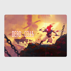 Магнитный плакат 3Х2 с принтом Dead Cells ГГ в Екатеринбурге, Полимерный материал с магнитным слоем | 6 деталей размером 9*9 см | Тематика изображения на принте: cell | cells | dead | dead cells | game | gamer | games | metroidvania | roguelike | игра | игры