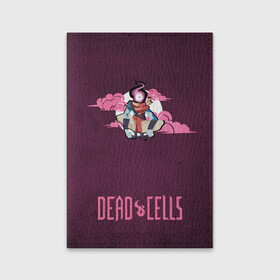 Обложка для паспорта матовая кожа с принтом Dead Cells Pink в Екатеринбурге, натуральная матовая кожа | размер 19,3 х 13,7 см; прозрачные пластиковые крепления | cell | cells | dead | dead cells | game | gamer | games | metroidvania | roguelike | игра | игры