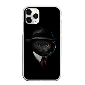 Чехол для iPhone 11 Pro Max матовый с принтом НУАРНЫЙ КОТ в Екатеринбурге, Силикон |  | animal | cat | dark | detective | nuar | police | triller | детектив | звери | кот | котэ | кошки | нуар | триллер