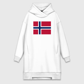 Платье-худи хлопок с принтом Норвегия | Флаг Норвегии в Екатеринбурге,  |  | красный | линии | норвегии | норвегия | синий | флаг | флаг норвегии