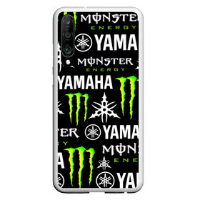 Чехол для Honor P30 с принтом YAMAHA X MONSTER / SPORT в Екатеринбурге, Силикон | Область печати: задняя сторона чехла, без боковых панелей | Тематика изображения на принте: monster energy | motorcycle | yamaha | yzf r6 | байк | байкер | зеленый | монстер | мотоспорт | мототехника | мотоцикл | мотоциклист | скутер | энергетик. | ямаха