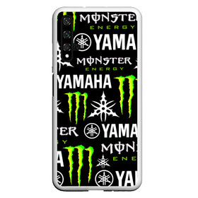 Чехол для Honor 20 с принтом YAMAHA X MONSTER / SPORT в Екатеринбурге, Силикон | Область печати: задняя сторона чехла, без боковых панелей | Тематика изображения на принте: monster energy | motorcycle | yamaha | yzf r6 | байк | байкер | зеленый | монстер | мотоспорт | мототехника | мотоцикл | мотоциклист | скутер | энергетик. | ямаха