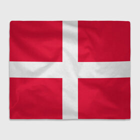 Плед 3D с принтом Дания | Флаг Дании в Екатеринбурге, 100% полиэстер | закругленные углы, все края обработаны. Ткань не мнется и не растягивается | белый | герб | государство | дании | дания | знак | красный | крест | линии | символика | страна | флаг