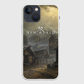 Чехол для iPhone 13 mini с принтом New World в Екатеринбурге,  |  | fantasy | fantasy game | fantasy mmorpg | mmorpg | new world | new world online | online game | игра