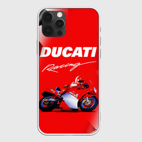 Чехол для iPhone 12 Pro с принтом DUCATI / ДУКАТИ / RACING в Екатеринбурге, силикон | область печати: задняя сторона чехла, без боковых панелей | ducati | motorcycle | motosport | racing | speed | sport | байк. | гонки | двигатель | дукати | мото | мотокросс | мотоспорт | мототриал | мотоцикл | скорость | спорт