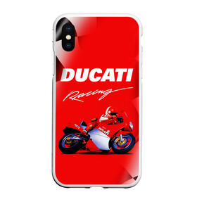 Чехол для iPhone XS Max матовый с принтом DUCATI / ДУКАТИ / RACING в Екатеринбурге, Силикон | Область печати: задняя сторона чехла, без боковых панелей | Тематика изображения на принте: ducati | motorcycle | motosport | racing | speed | sport | байк. | гонки | двигатель | дукати | мото | мотокросс | мотоспорт | мототриал | мотоцикл | скорость | спорт